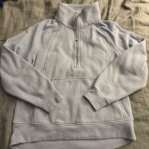 Lululemon Scuba Oversized funnel neck blue sweatshirt size Medium/Large